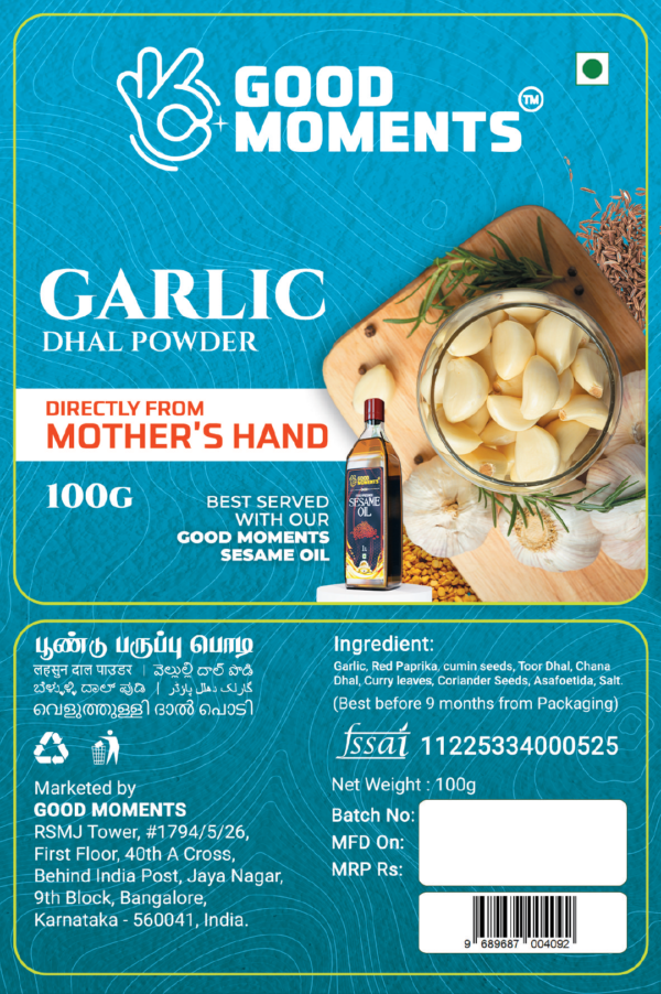 Garlic Dhal Powder - 100 gms - Image 2
